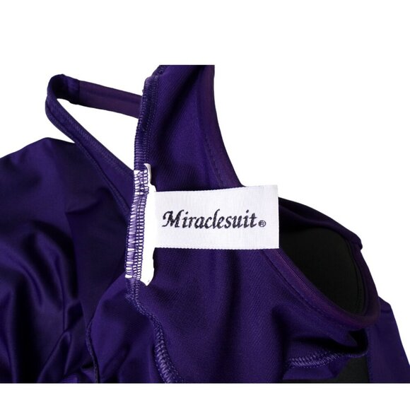 Miraclesuit Megan One Piece Swimsuit with Underwire Burgundy #1249 - Picture 4 of 4